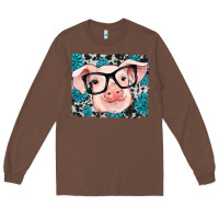 Chestnut gemstone and cowhide pig Long Sleeve Tee - RanaPortraitStore