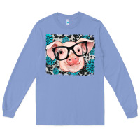 Colony Blue gemstone and cowhide pig Long Sleeve Tee - RanaPortraitStore
