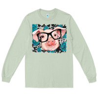 Matcha gemstone and cowhide pig Long Sleeve Tee - RanaPortraitStore