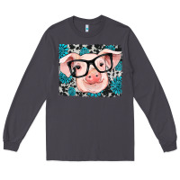 Smoke gemstone and cowhide pig Long Sleeve Tee - RanaPortraitStore