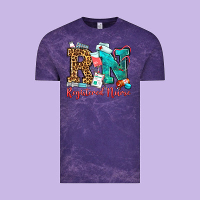 Registered Nurse Vintage Tee Designed By Oliviacreatesart