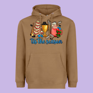 Tis The Season Hockey And Christmas Heavyweight Hoodie Designed By Adodesignshop