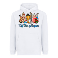 White tis the season hockey and Christmas Heavyweight Hoodie - AdoDesignShop