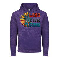 Cloud Purple Long live freedom Vintage Hoodie - FaDigitalArtStudio