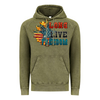 Vintage Olive Long live freedom Vintage Hoodie - FaDigitalArtStudio