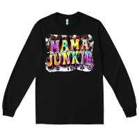 Black Mama junkie Mother's Day Long Sleeve Tee - FaDigitalArtStudio