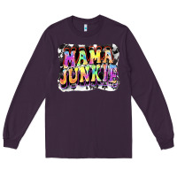 Plum Mama junkie Mother's Day Long Sleeve Tee - FaDigitalArtStudio