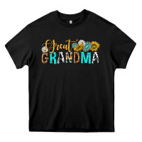 Black Western Great Grandma Heavy Core Tee - texasbilliewilder