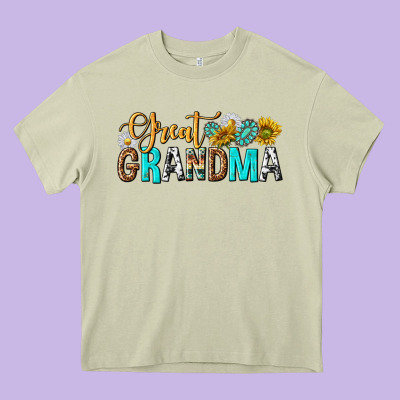 Western Great Grandma Heavy Core Tee Designed By Texasbilliewilder