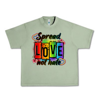 Oil Green spread love not hate Urban Heavy Tee - OliviaCreatesArt