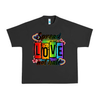Pigment Black spread love not hate Urban Heavy Tee - OliviaCreatesArt