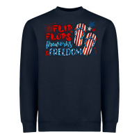 Navy flip flops fireworks & freedom Heavyweight Sweatshirt - BarkalooDesign