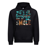 Black it’s a beautiful day to smile Urban Hoodie - JahusDesignShop