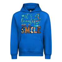 Cobalt it’s a beautiful day to smile Urban Hoodie - JahusDesignShop