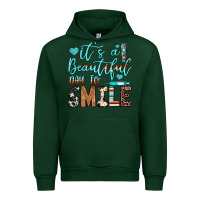 Forest Green it’s a beautiful day to smile Urban Hoodie - JahusDesignShop