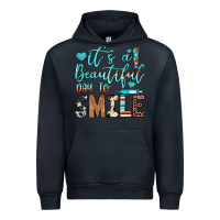 Navy it’s a beautiful day to smile Urban Hoodie - JahusDesignShop