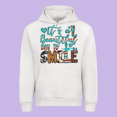 It’s A Beautiful Day To Smile Urban Hoodie Designed By Jahusdesignshop