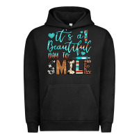 Pigment Black it’s a beautiful day to smile Urban Hoodie - JahusDesignShop