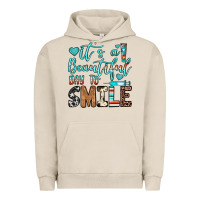 Pigment French Oak it’s a beautiful day to smile Urban Hoodie - JahusDesignShop