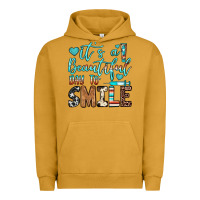 Pigment Peanut Butter it’s a beautiful day to smile Urban Hoodie - JahusDesignShop