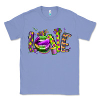 Colony Blue mardi gras love lips Classic Tee - CowGirlArtShop