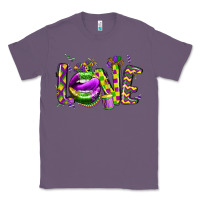 Lavender mardi gras love lips Classic Tee - CowGirlArtShop