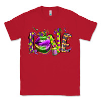 Red mardi gras love lips Classic Tee - CowGirlArtShop