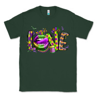 Sports Green mardi gras love lips Classic Tee - CowGirlArtShop