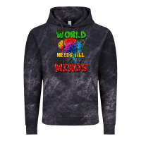 Cloud Black The world needs all kinds of minds Vintage Hoodie - FaDigitalArtStudio