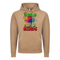 Vintage Coffee The world needs all kinds of minds Vintage Hoodie - FaDigitalArtStudio