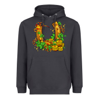 Smoke horseshoe with shamrocks and coin Heavyweight Hoodie - AdoDesignShop