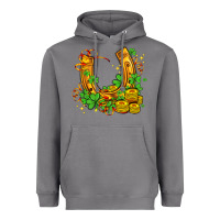 Storm horseshoe with shamrocks and coin Heavyweight Hoodie - AdoDesignShop