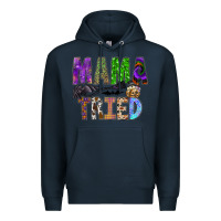 Navy mama tried Premium Hoodie - SublimationCraftShop