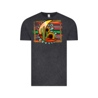 Vintage Black Desert Moon With Serape Background Vintage Tee - Jasminsmagicworld