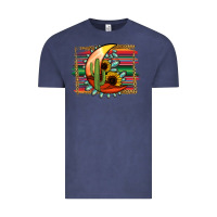 Vintage Denim Desert Moon With Serape Background Vintage Tee - Jasminsmagicworld