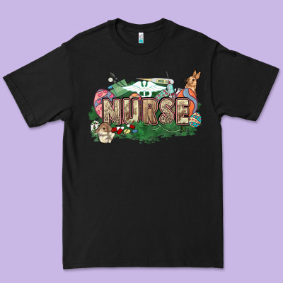 Easter Egg Nurse Bunny Easter Day Premium Tee Designed By Howdyjamesfarm