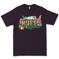 Plum Easter egg Nurse bunny Easter Day Premium Tee - HowdyJamesFarm