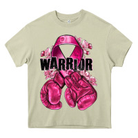 Mossy Warrior Breast Cancer with boxing gloves Heavy Core Tee - NancyCooperArtShop