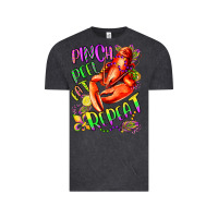Vintage Black pinch peel eat repeat mardi gras olivia Vintage Tee - OliviaCreatesArt