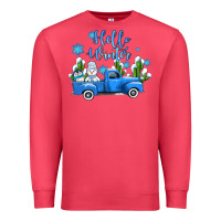 Cardinal hello winter with sniwman and  truck Premium Sweatshirt - AdoDesignShop