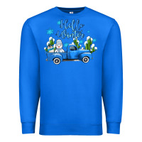 True Royal hello winter with sniwman and  truck Premium Sweatshirt - AdoDesignShop
