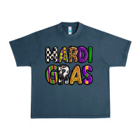 Midnight Navy mardi gras copy Urban Heavy Tee - OliviaCreatesArt