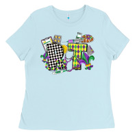 Baby Blue respiratory therapist mardi gras Ladies Tee - CowGirlArtShop