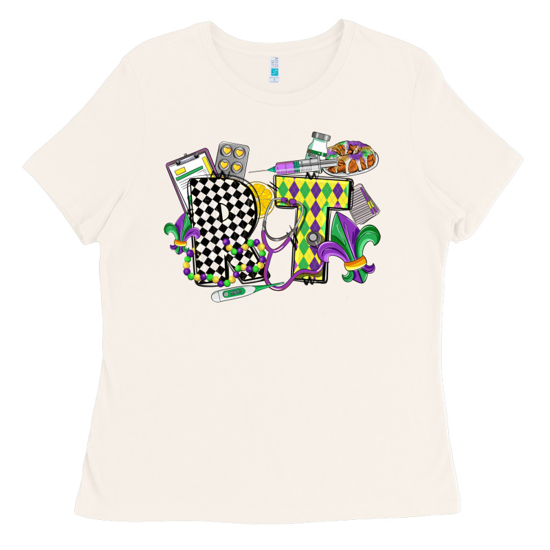 Respiratory Therapist Mardi Gras Ladies Tee by CowGirlArtShop | Teevron