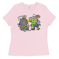 Bubblegum Pink respiratory therapist mardi gras Ladies Tee - CowGirlArtShop