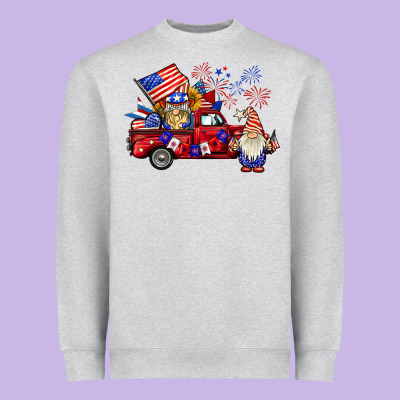 American Gnomies Truck Heavyweight Sweatshirt Designed By Barkaloodesign