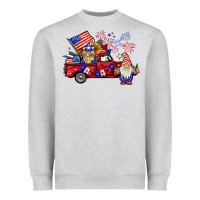 Heather Grey american gnomies truck Heavyweight Sweatshirt - BarkalooDesign