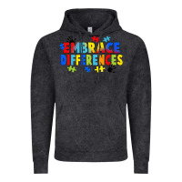 Vintage Black Embrace differences Vintage Hoodie - FaDigitalArtStudio