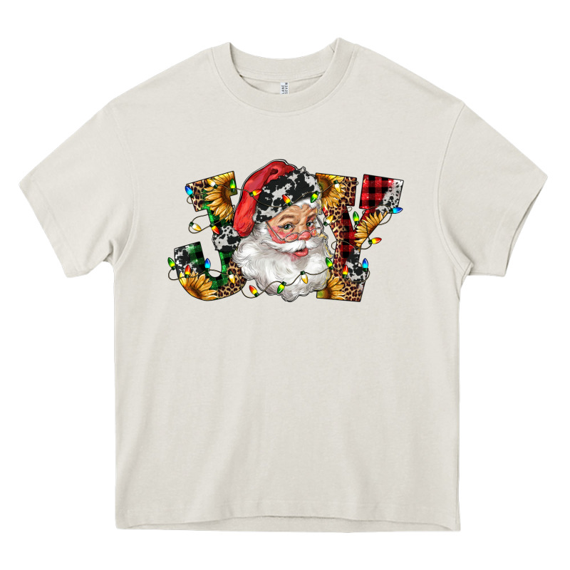 Santa Joy With Sunflowers Heavy Core Tee by RanaPortraitStore | Teevron
