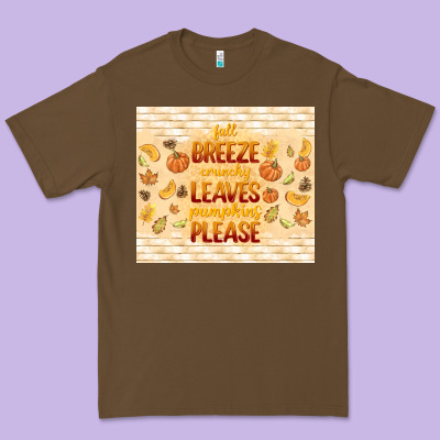 Fall Breeze Crunchy Leaves Premium Tee Designed By Tumblerdesignbyshophia